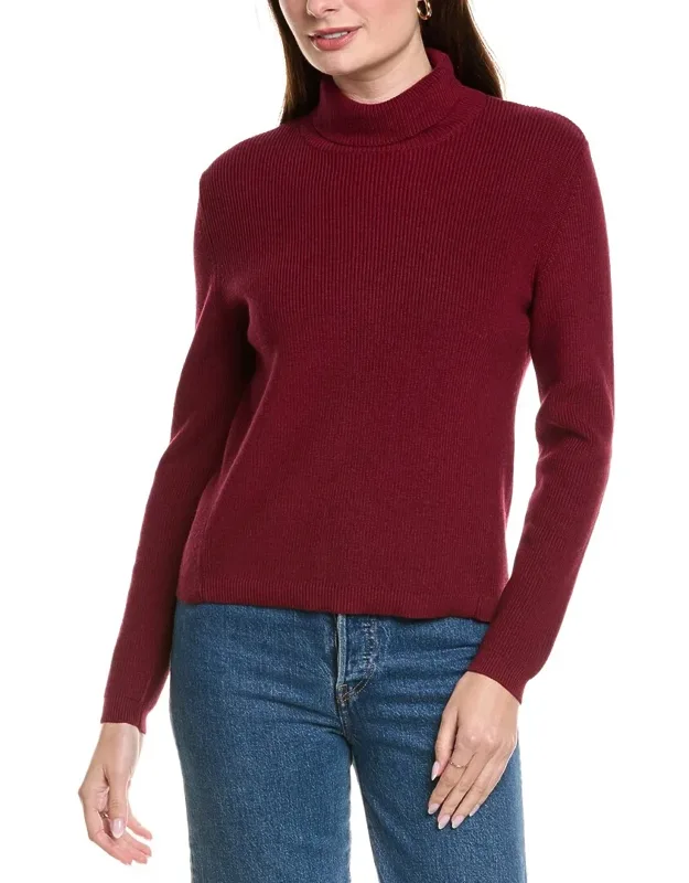 Shaker Turtleneck Cashmere-blend Sweater