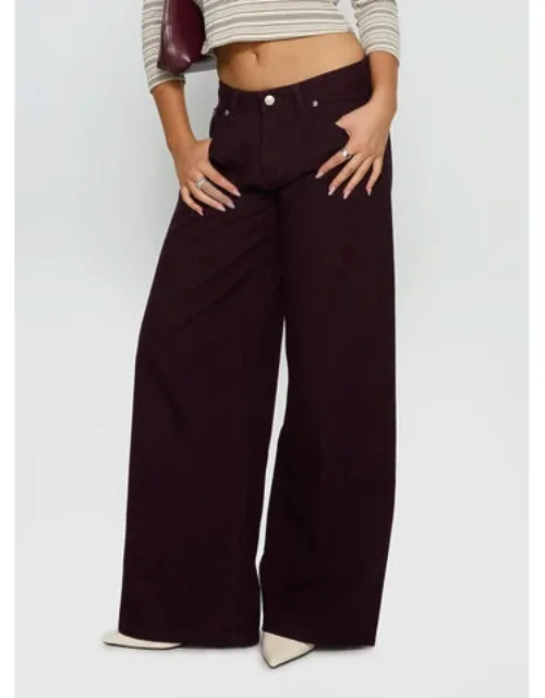 Supercut Low Rise Baggy Pleat Jeans