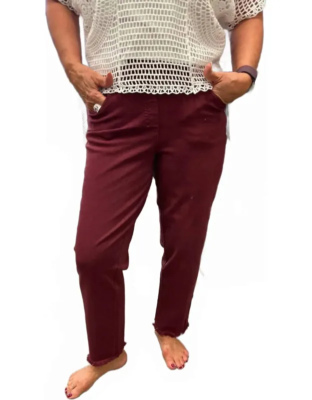 Fringe Ankle Pants