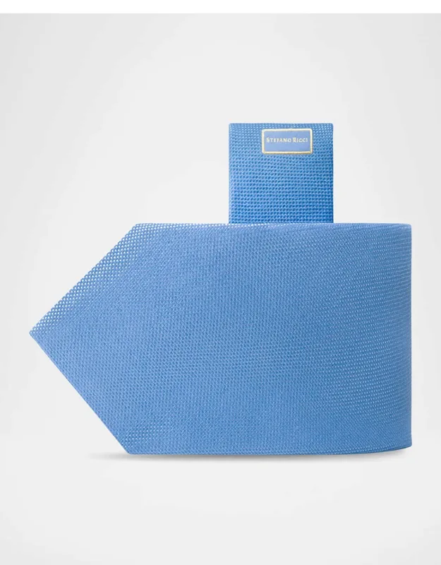 Micro-jacquard Wool And Silk Tie
