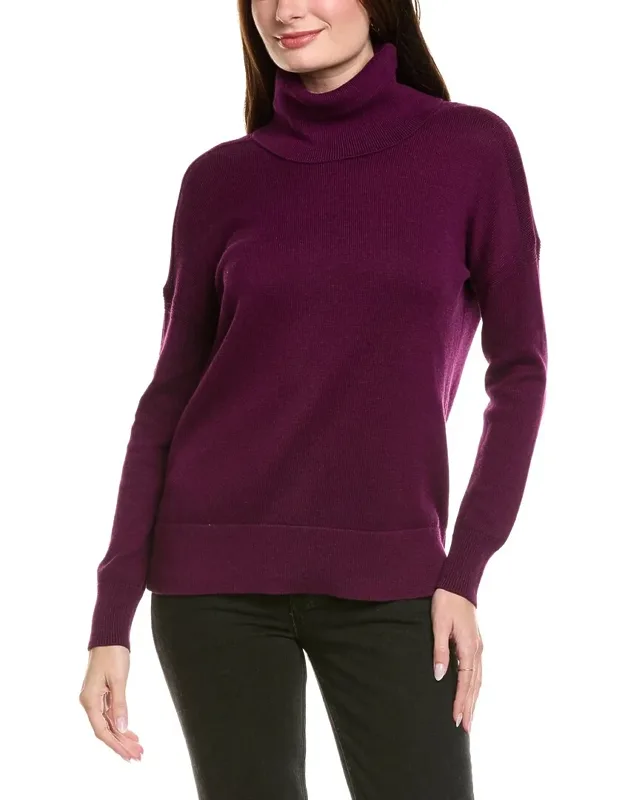 Boxy Turtleneck Cashmere-blend Sweater