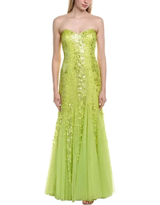 Tulle Sequin Maxi Dress