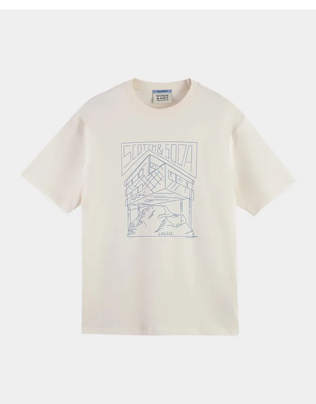 Relaxed Fit Linework Logo T-shirt