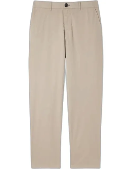 Tapered-fit Stone Stretch-cotton Chinos