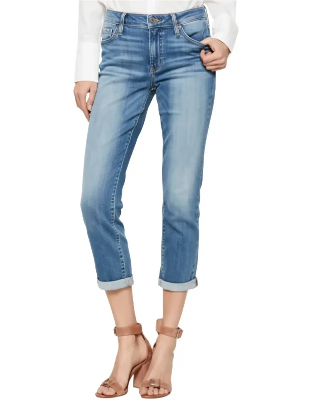 High Rise Crop Boyfriend Jeans