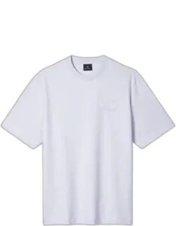 Casual-fit Embossed 'happy' T-shirt