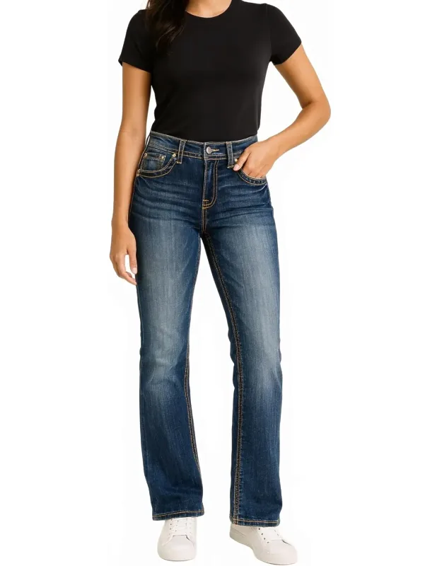 Mid-rise Bootcut Jeans