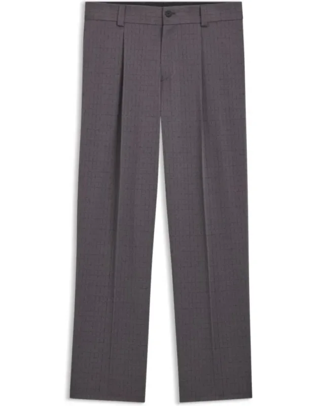 Checked Modern-fit Trousers