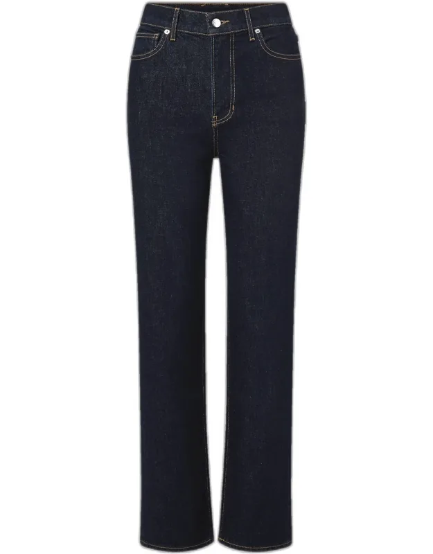 Mid-rise Straight Jeans