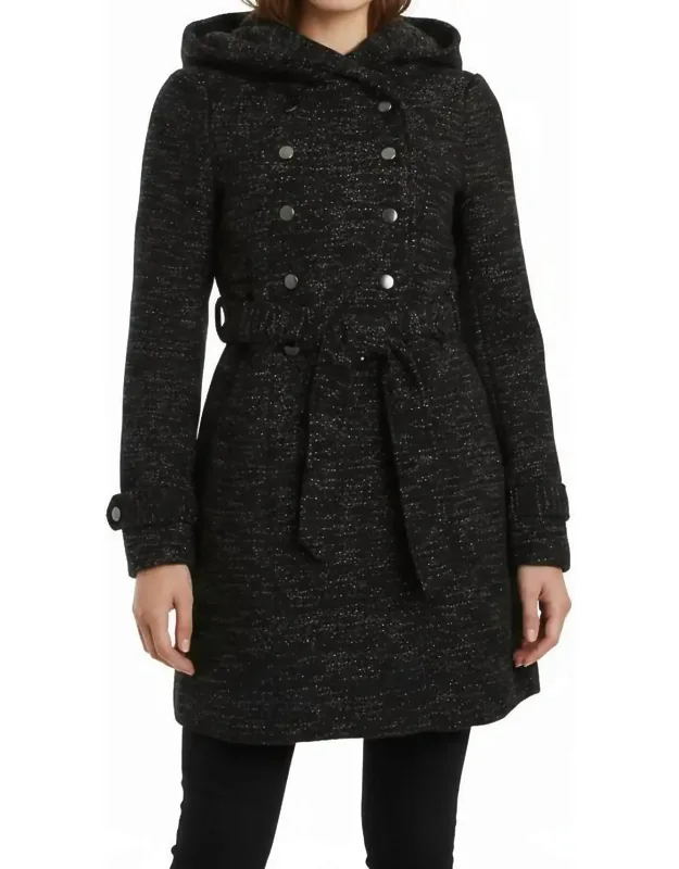 Double Breasted Shawl Collar Coat