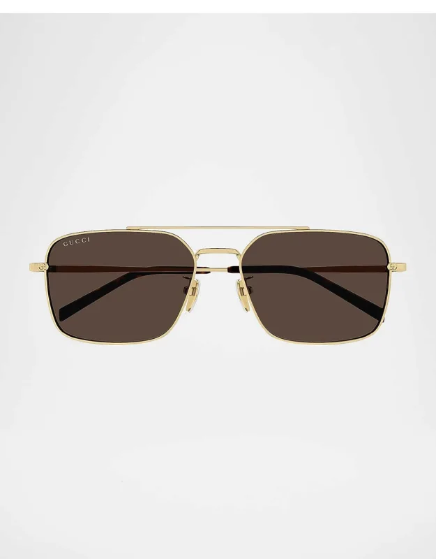 Petit Gg 58mm Metal Navigator Sunglasses