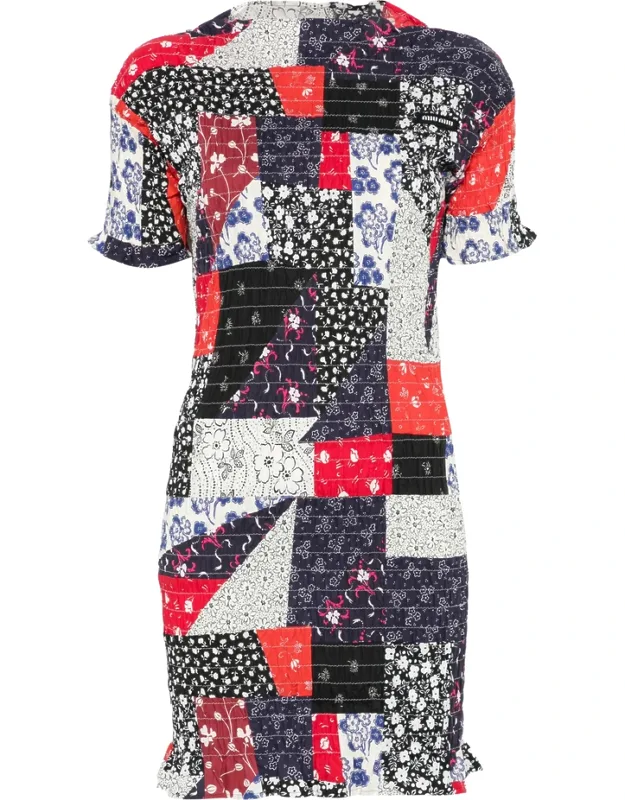 Patchwork Mini Dress