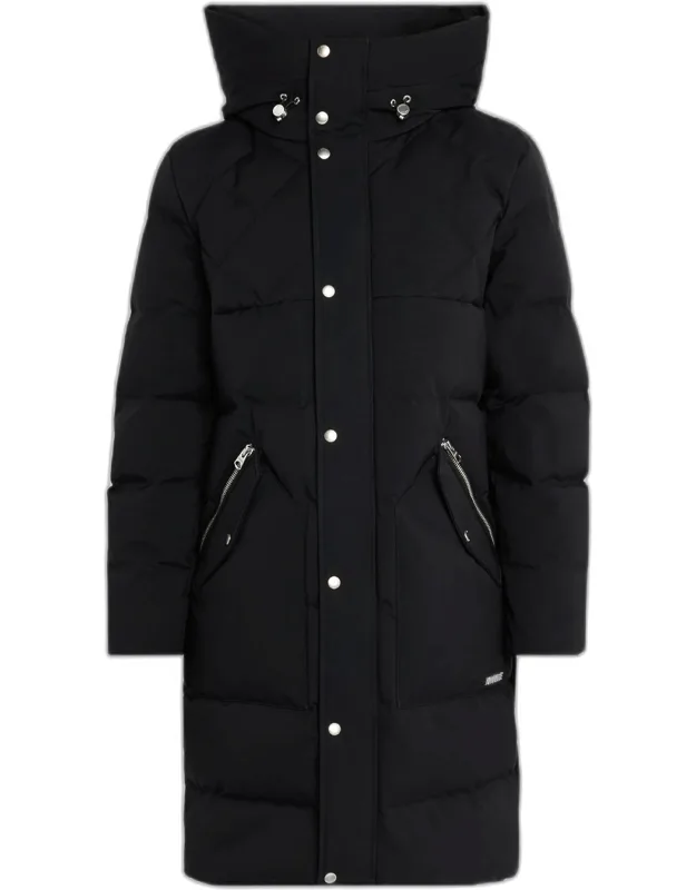 Quilted Down Parka With Removable Bib