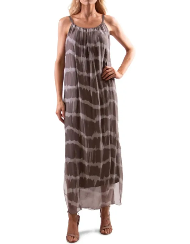 Venus Tie Dye Silk Midi Dress