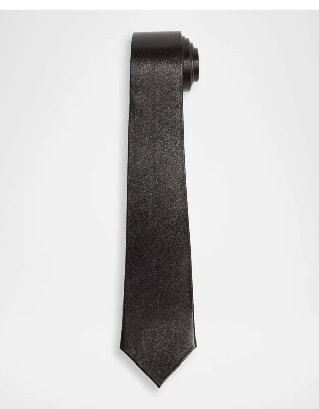 Nappa Leather Neck Tie