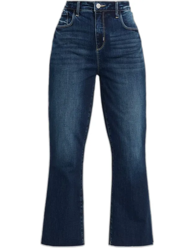 High-rise Crop Flare Jeans