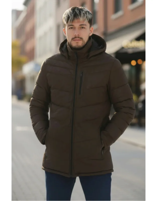 Quilted Hooded Puffer Jacket