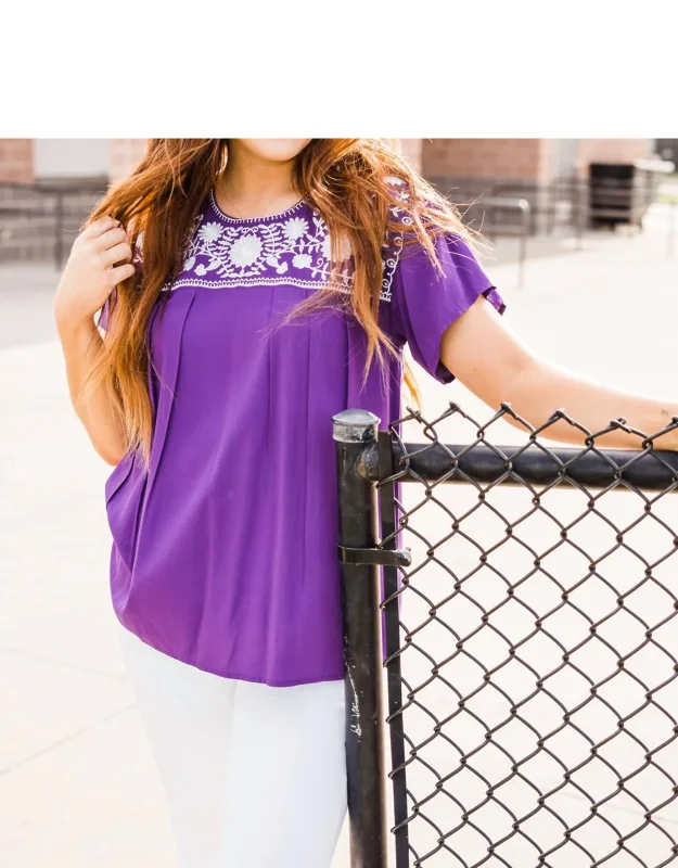 Embroidered Fiesta Top
