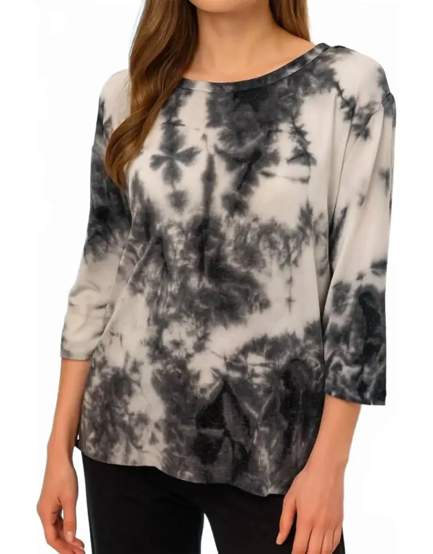 Tie Dye Scoop Neck Top