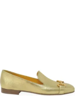 Leather Square Toe Loafers