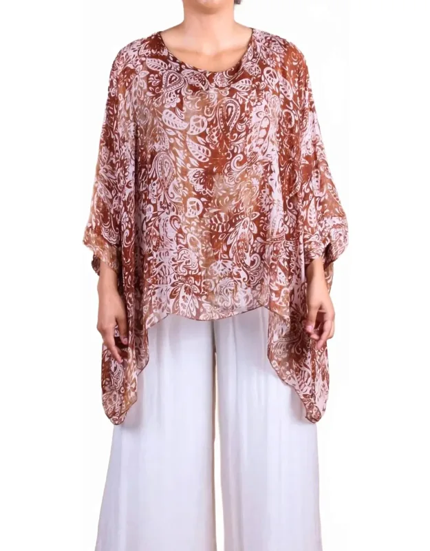 Paisley Print Kaftan Top