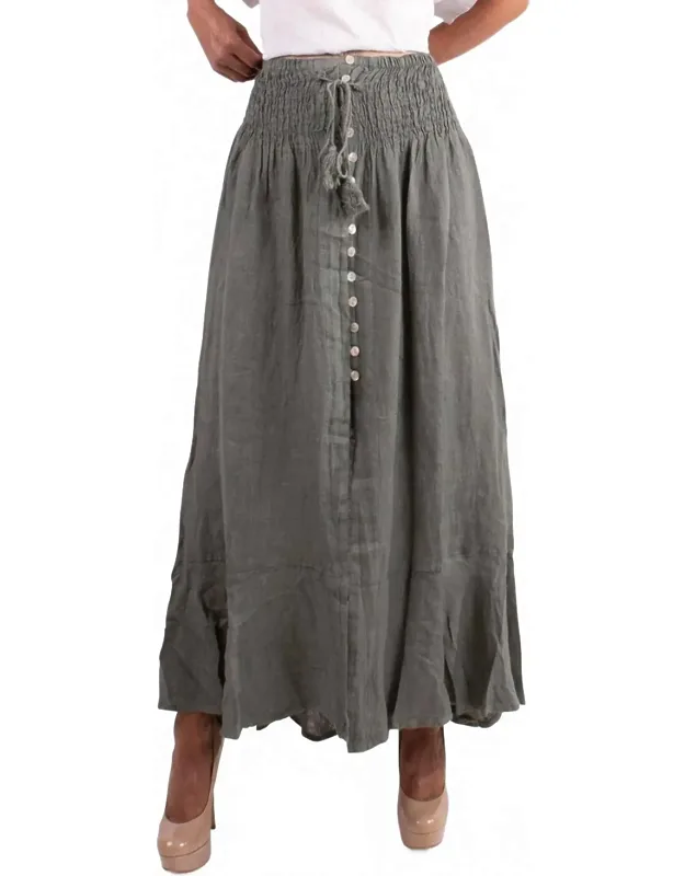 Linen Maxi Skirt