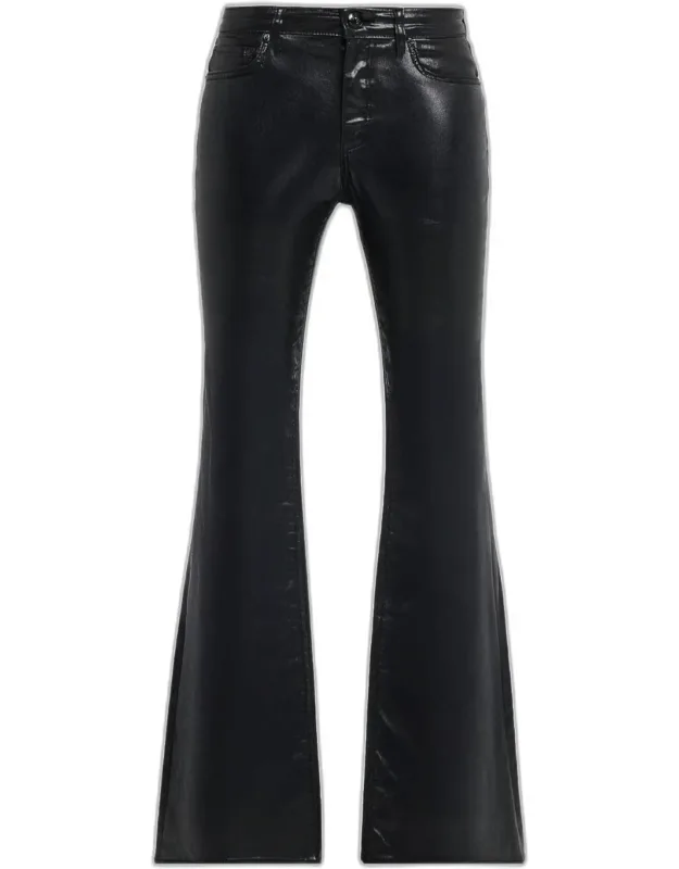 Flexi Mid-rise Coated Jeans