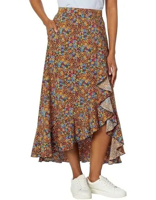 Sunkissed Wrap Midi Skirt