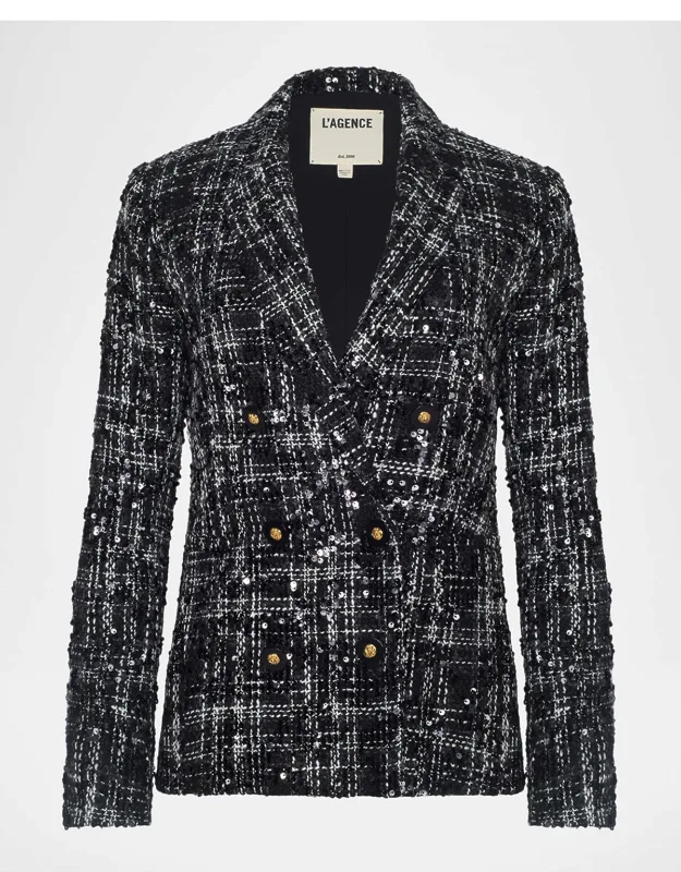 Sequined Tweed Blazer
