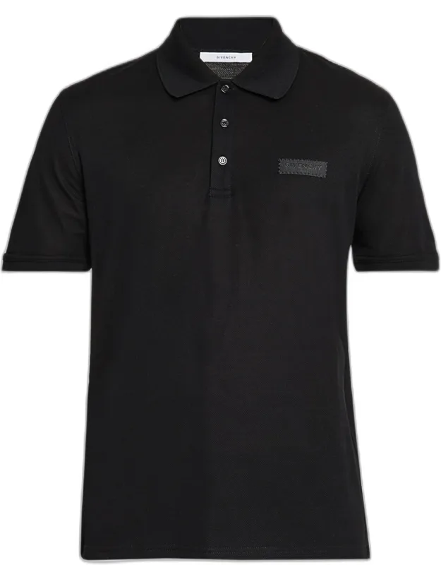 Grosgrain Label Pique Polo Shirt