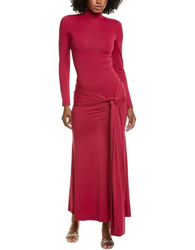 Alix Maxi Tie-front Dress