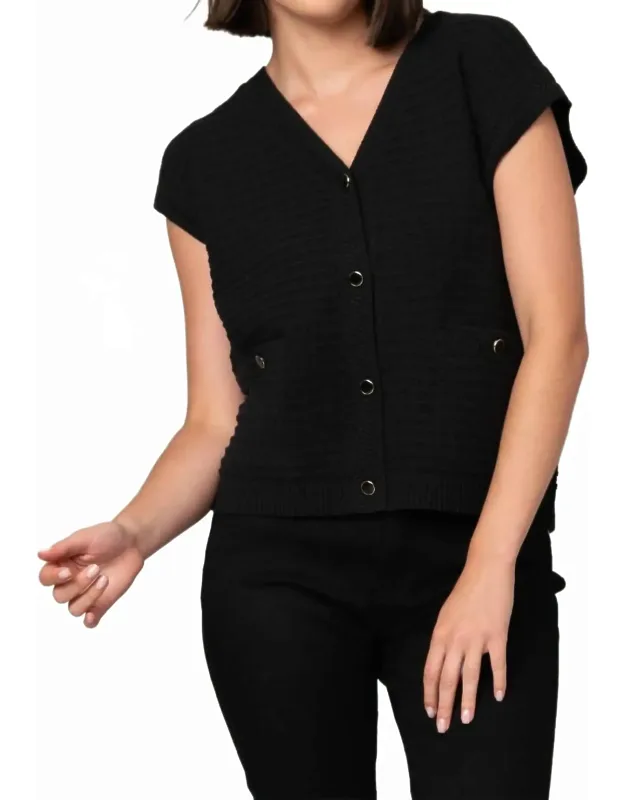 V-neck Jacquard Sweater