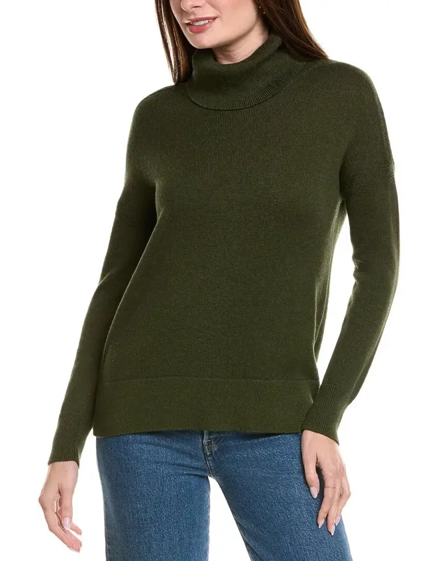 Boxy Turtleneck Cashmere-blend Sweater
