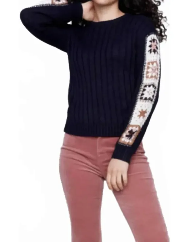 Crochet Sleeve Sweater