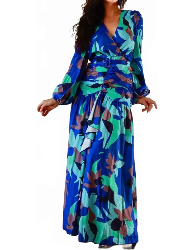 Ruched Waist Maxi Dress