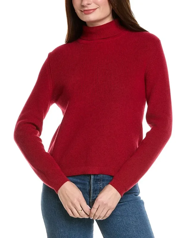 Shaker Turtleneck Cashmere-blend Sweater