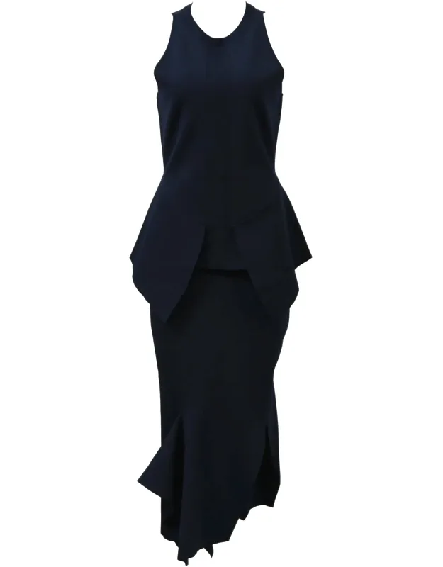 Sleeveless Top And Midi Skirt Set