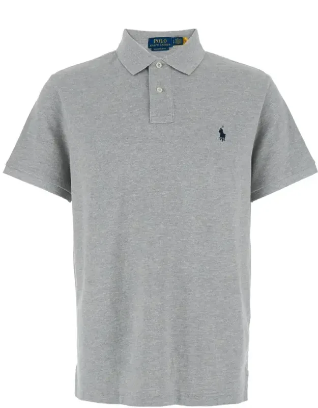 Custom Fit Polo Shirt With Pony Detail On The Front In Cotton