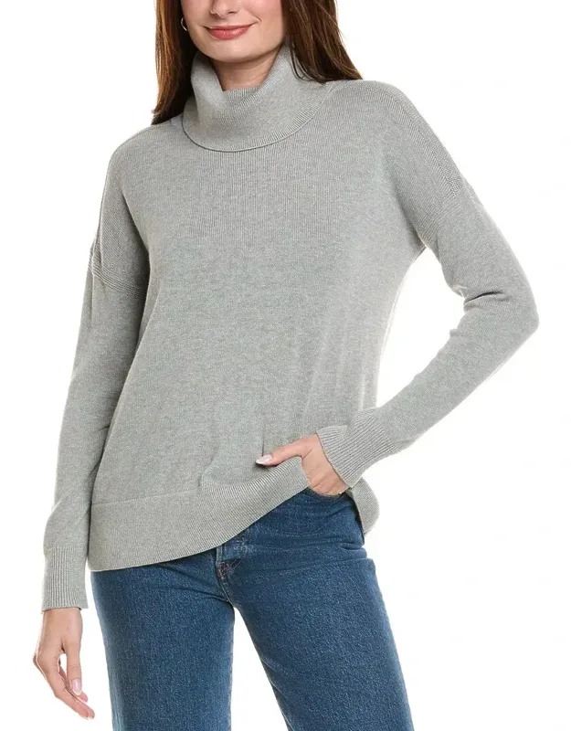 Boxy Turtleneck Cashmere-blend Sweater