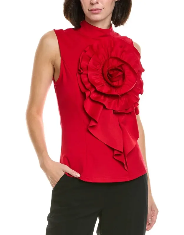 Ruffle Flower Detail Tank
