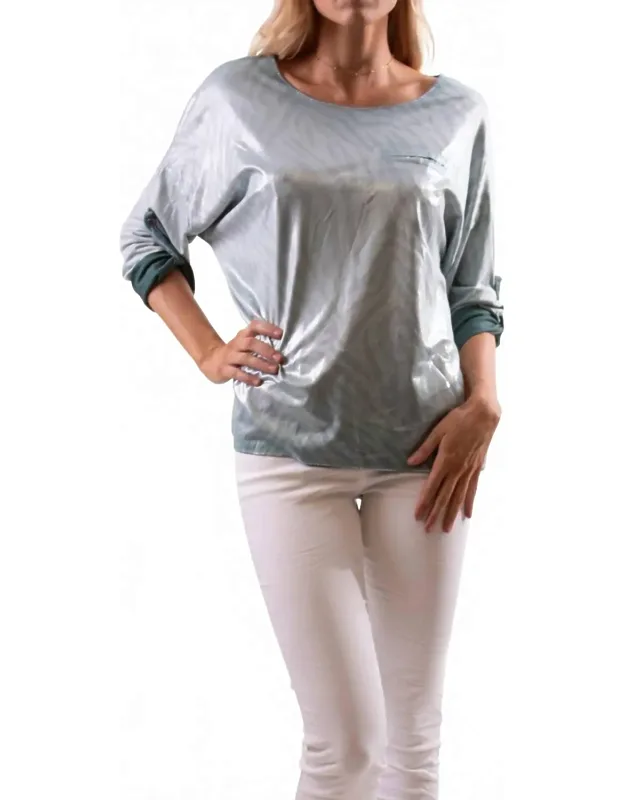 Metallic Zebra Sweater
