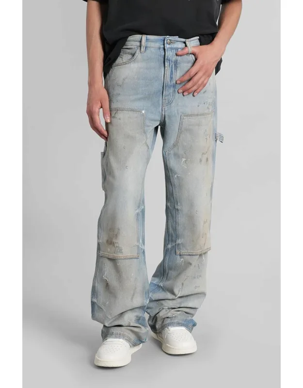 Jeans With Button And Zip Closure And Five Pockets