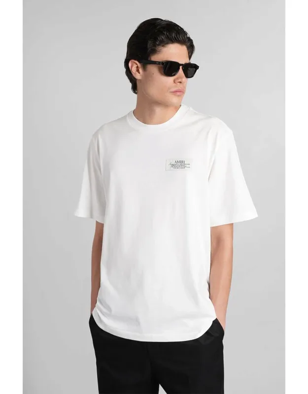 T-shirt With Logo Patch And Print