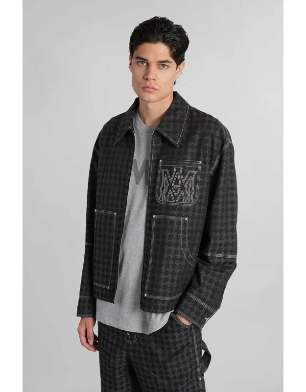 Casual Jacket With Classic Collar And Central Zip Closure