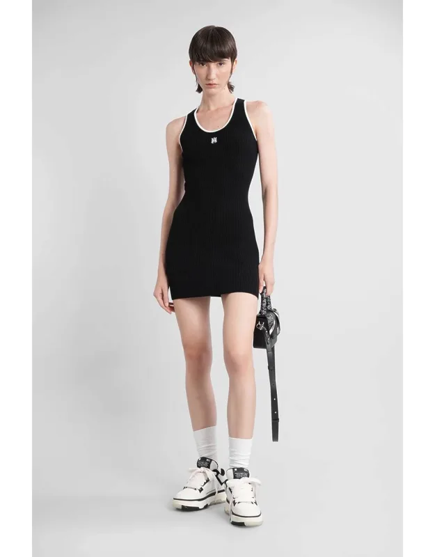 Mini Dress With Viscose And Wide Neckline