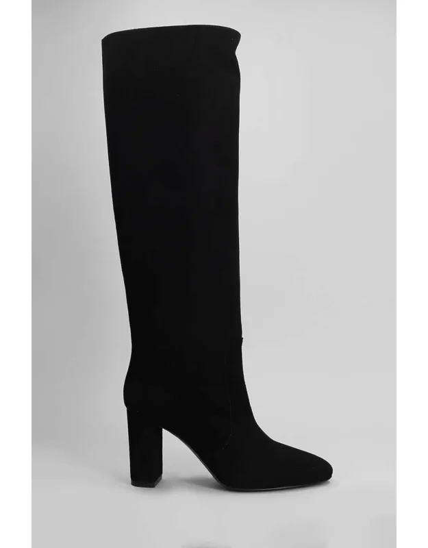 High Heels Boots, Block Heel, Leather Sole
