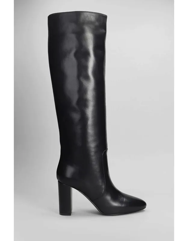 High Heels Boots, Block Heel, Leather Sole