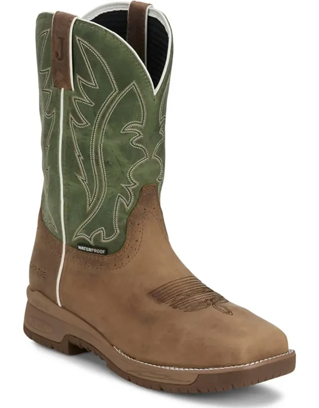 Nano Composite Toe Oil And Slip Resistant Boots - Wide