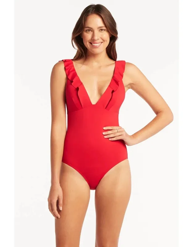 Eco Essentials Frill Swimsuit