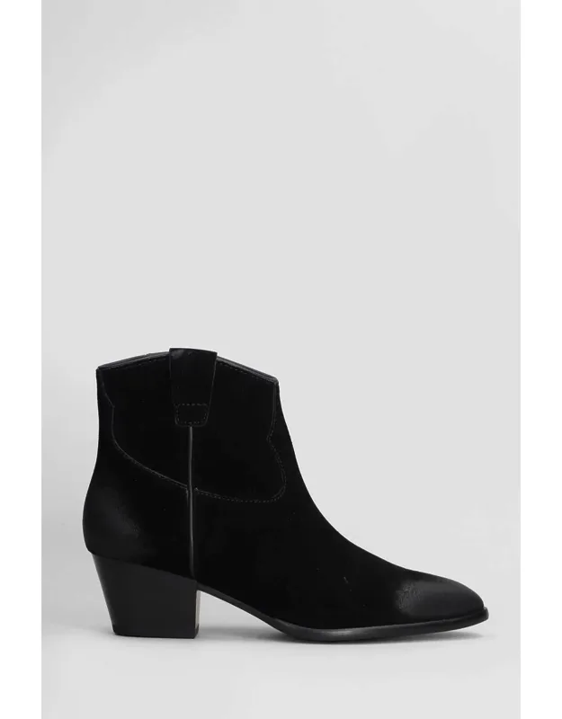 Ankle Boots With Side Zip Closure And 50 Mm Heel